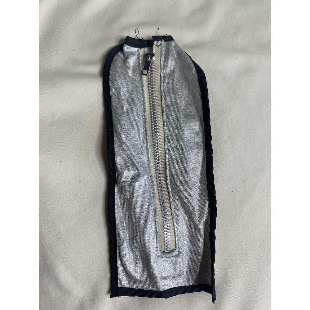 Vintage Silver & Black Barbie Full Zip Garment Bag